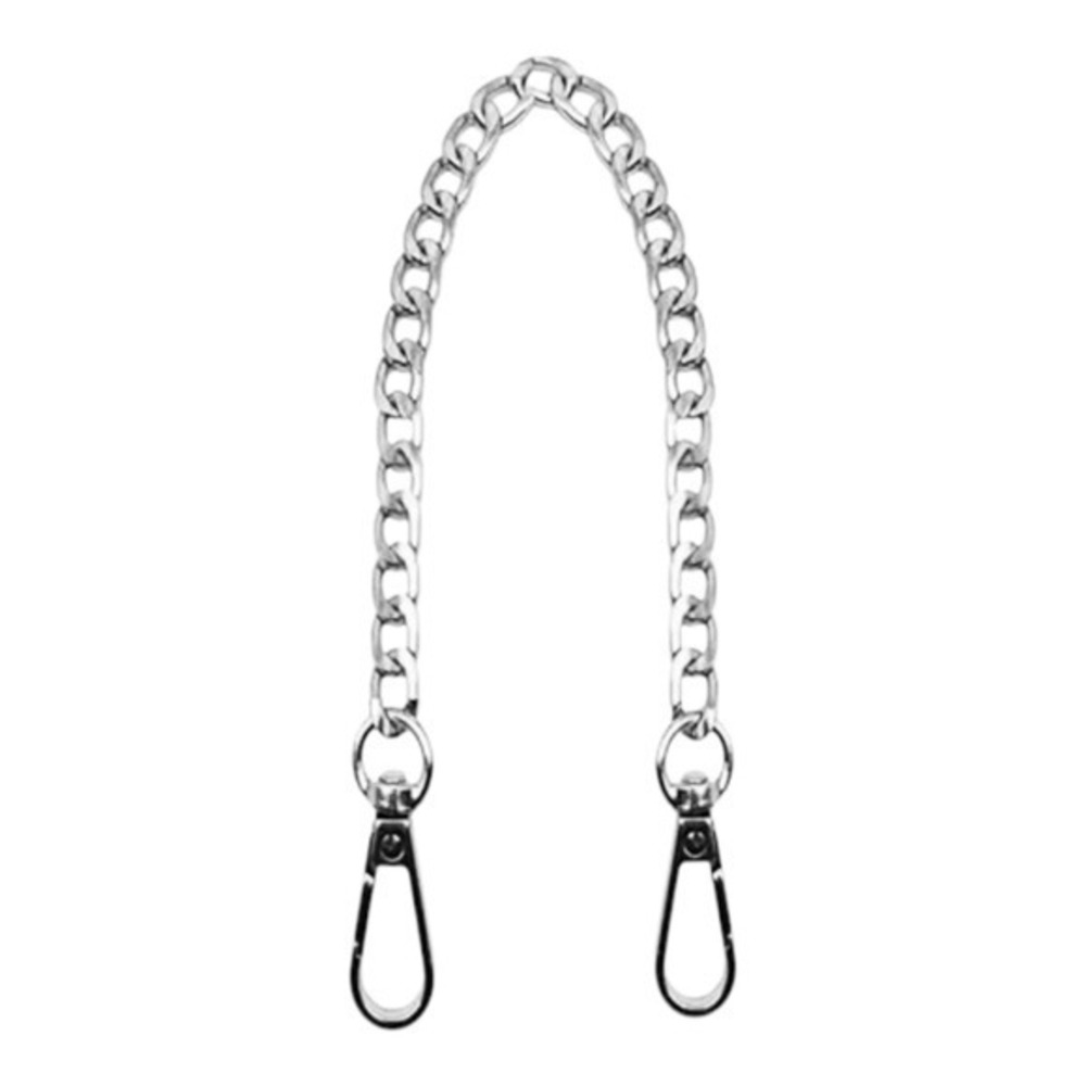 16" Silver Metal Strap‎ Replacement with Clasp Crossbody Wallet Chain